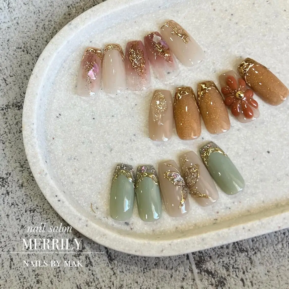 ネイル 春ネイル ハンドネイル salon de Cheliのネイルデザイン