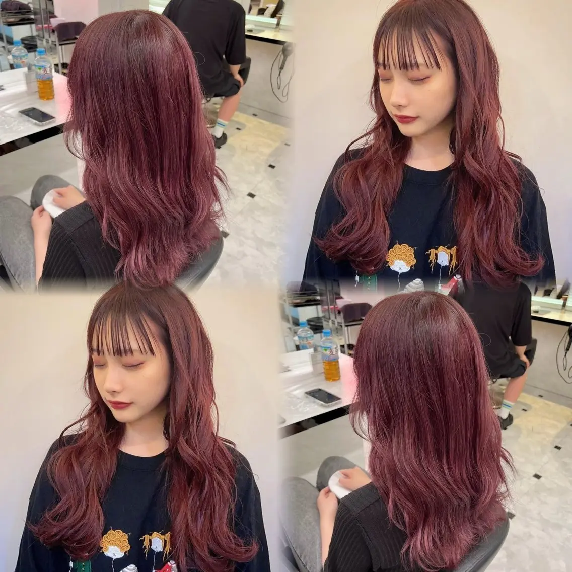 カラー 🪽ハイトーン🏹 ブリーチ🫧海志🍿のヘアスタイル