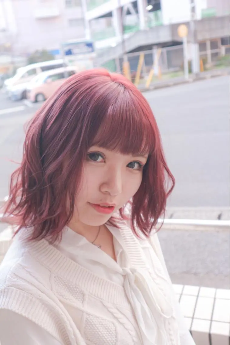 カット+透明感カラーの写真