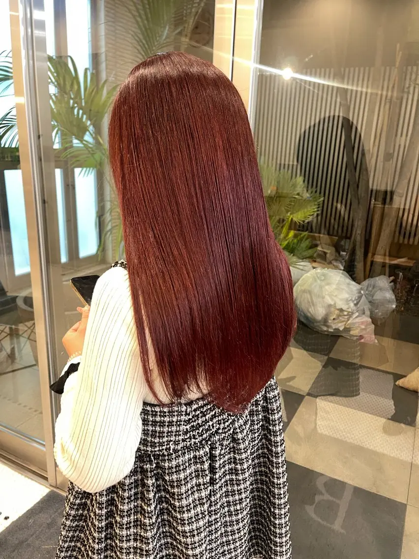 ロング カラー ブリーチ ブリーチなしカラー レイヤーカット🫧 🎀Tomoka🎀のヘアスタイル