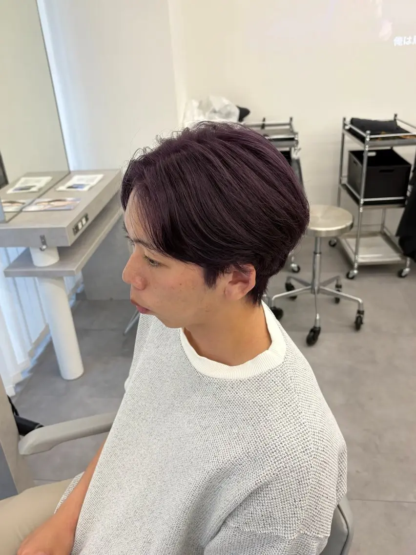 カラー メンズ カット 🍀透明感ナチュラル カラー🍀じゅんのヘアスタイル