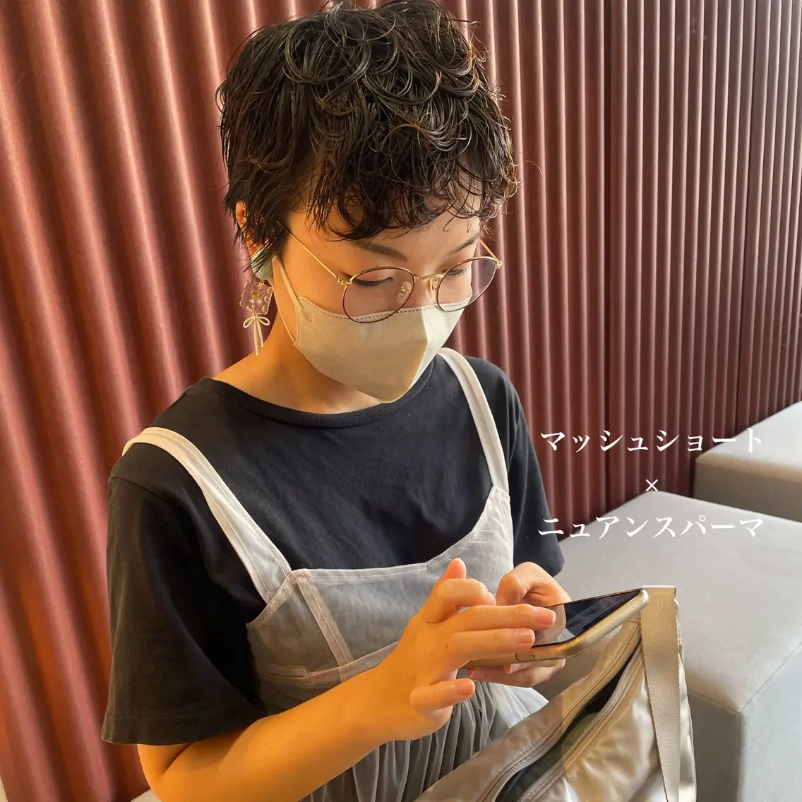 ショート パーマ ショートヘア カット ヘアカラー トリートメント 北九州美容室 🕊️わかな✂︎のヘアスタイル