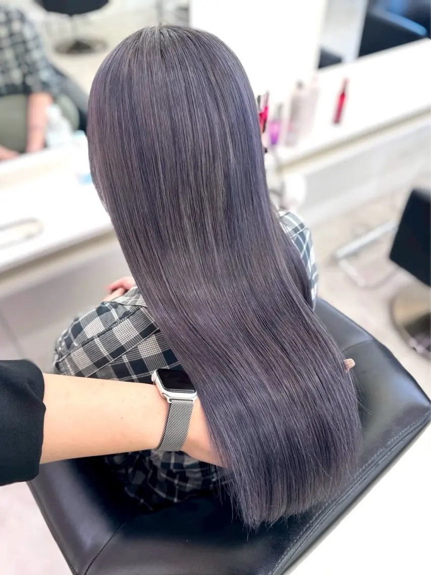 ロング カラー ヘアカラー ParveMix 楠本結菜💟のヘアスタイル