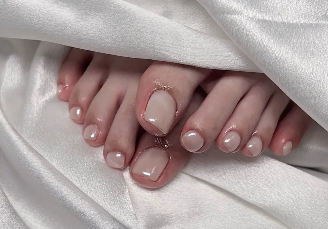 ネイル フットネイル ジェルネイル マグネットネイル ミラーネイル ワンカラーネイル Sunset Nail 柏のネイルデザイン