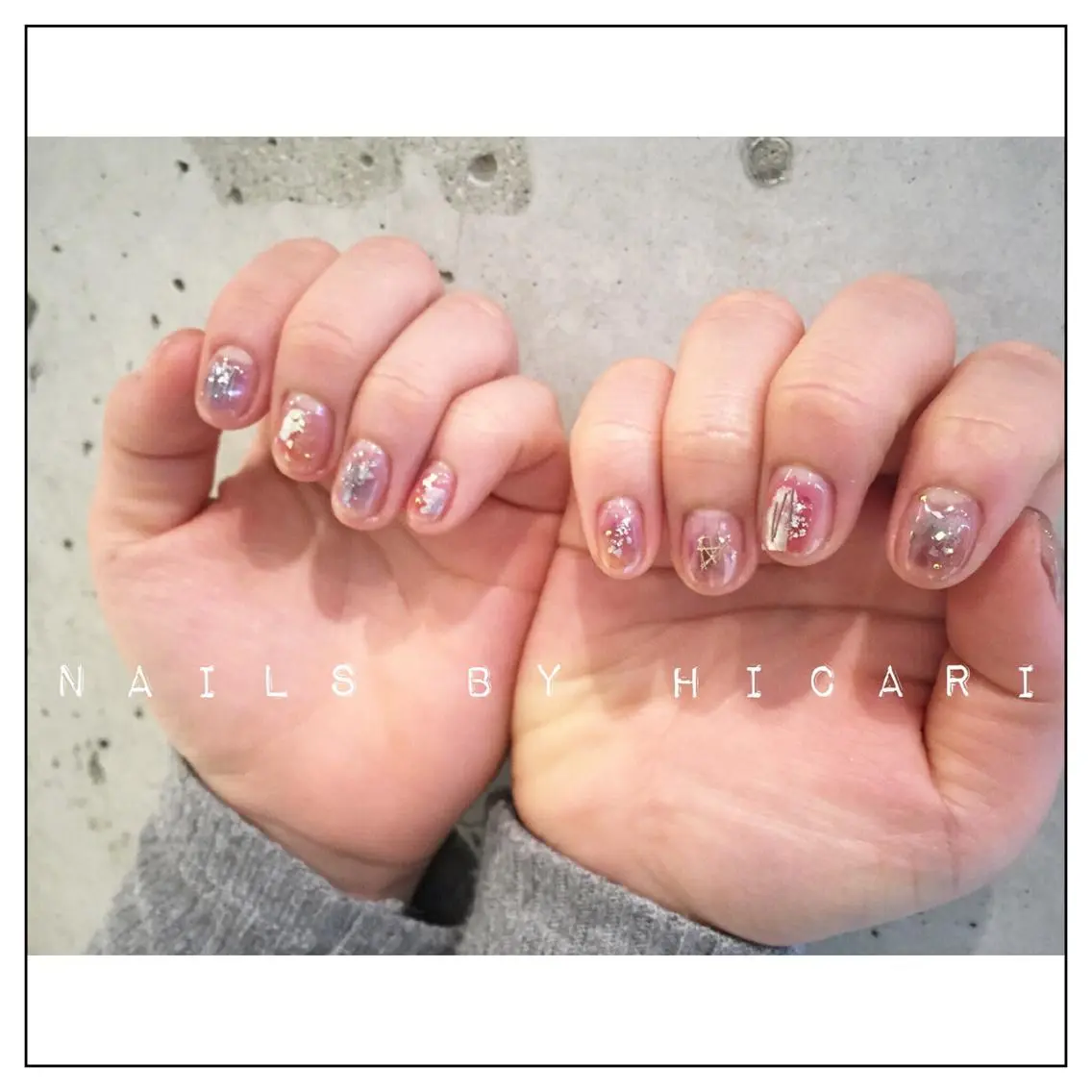 カラー ネイル マツエク・マツパ ジェルネイル ニュアンスネイル パラジェル illum hicariのネイルデザイン