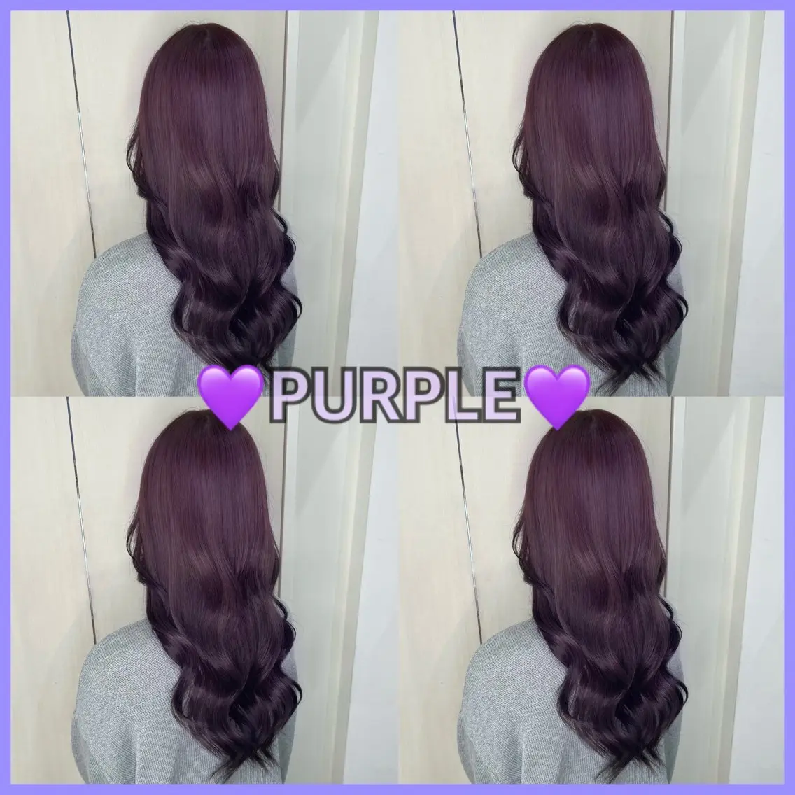 ロング カラー パープルカラー ヘアカラー エクステ 🦋エクステ🦋 TOMOKAのヘアスタイル