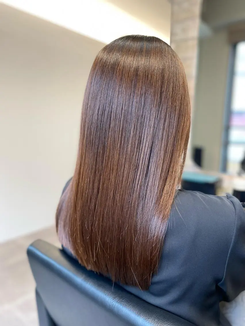 【初回から3回まで使えます✨】カット+髪質改善キラ髪ストレートorコスメ縮毛矯正+2ステップトリートメント🌈の写真