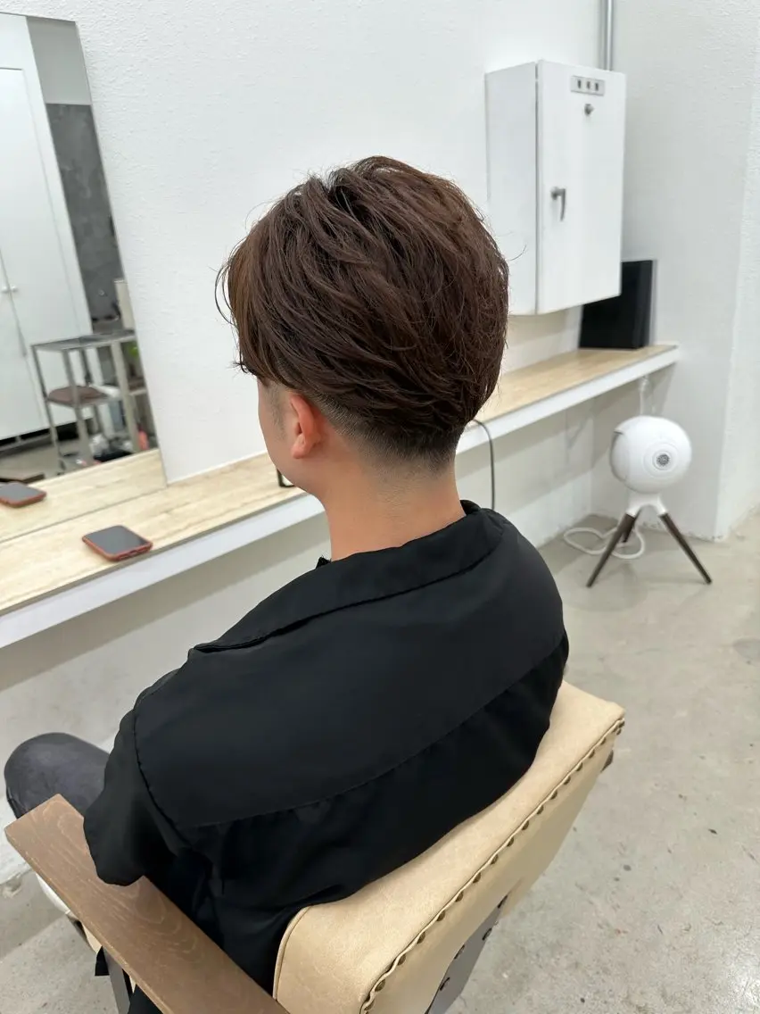 🌟男性のお客様はこちら🌟ブリーチ無し!透明感ワンカラー【メンズ限定】👦🏻の写真