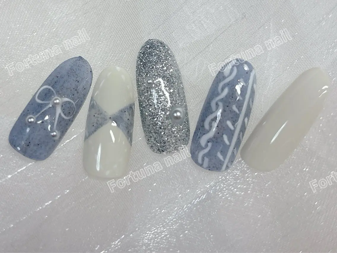 ネイル 冬ネイル クリスマス Nail •Head スパFortunaのネイルデザイン