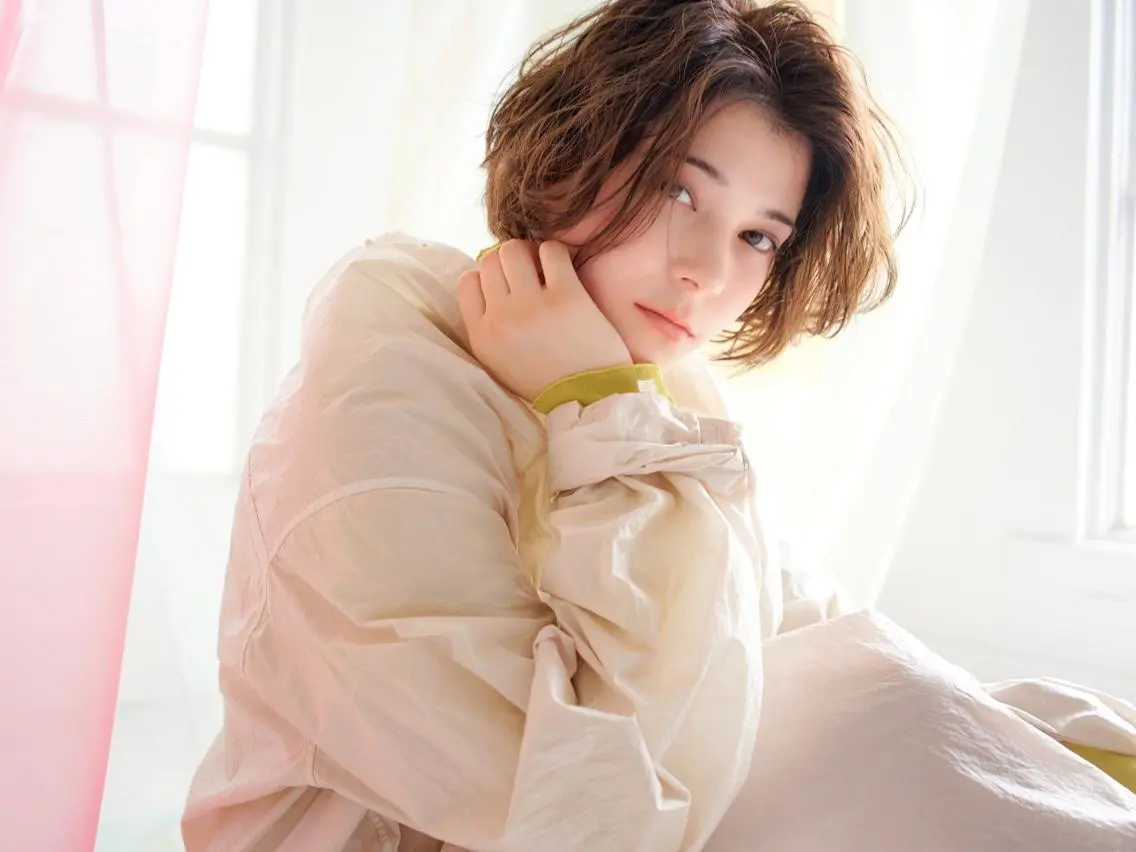 ショート カラー パーマ ヘアアレンジ アディクシーカラー ケアカラー 髪質改善 トリートメント ストレートパーマ ヘアケア特化型サロン newi 梅田のヘアスタイル