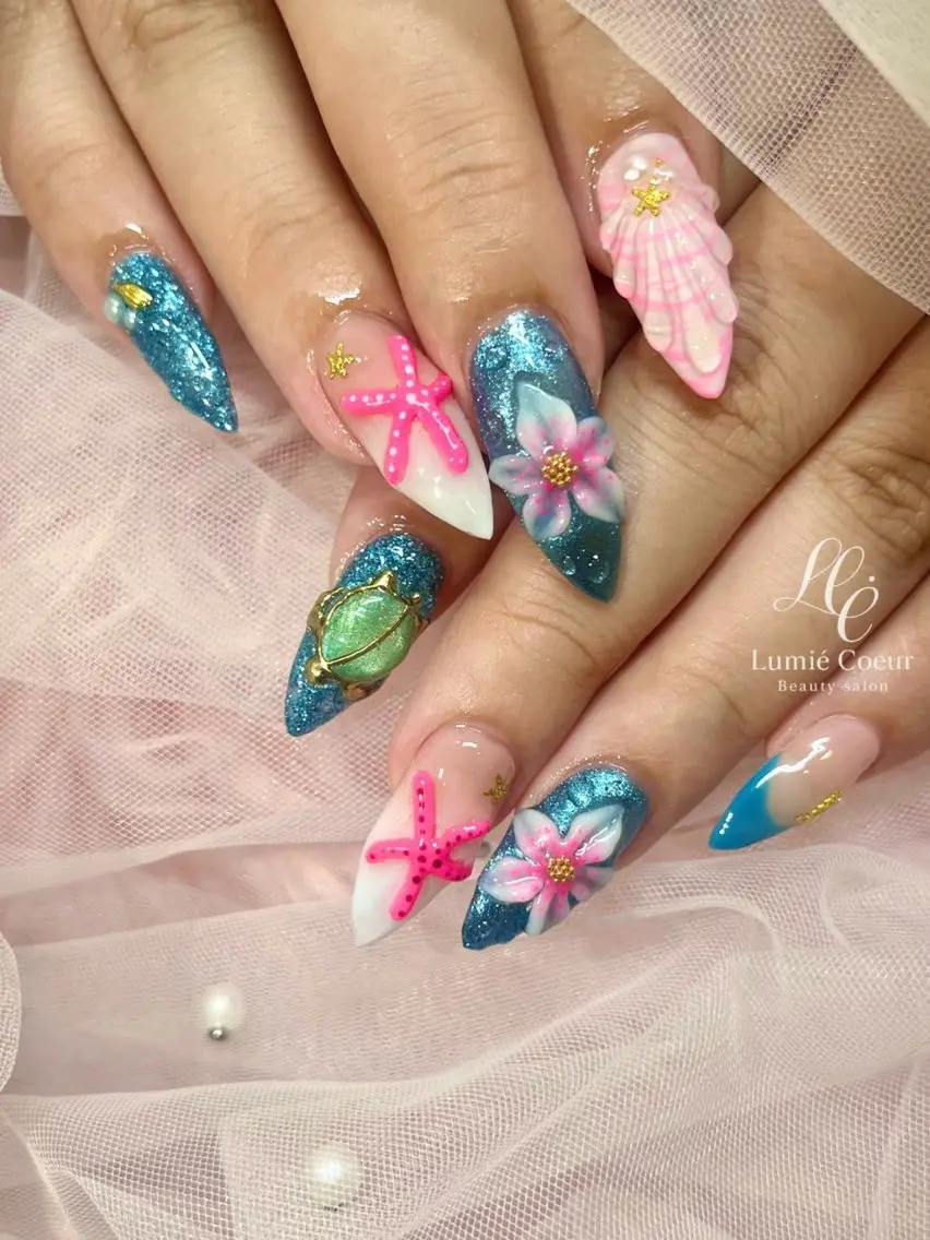 ネイル ハンドネイル LumiéCoeur Nanaeのネイルデザイン