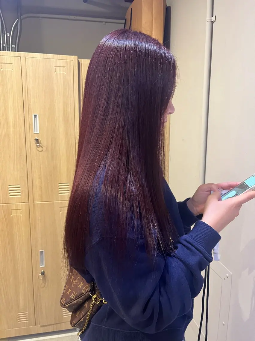 カラー ヘアカラー レイヤーカット🍏 オリーブ/ののかのヘアスタイル