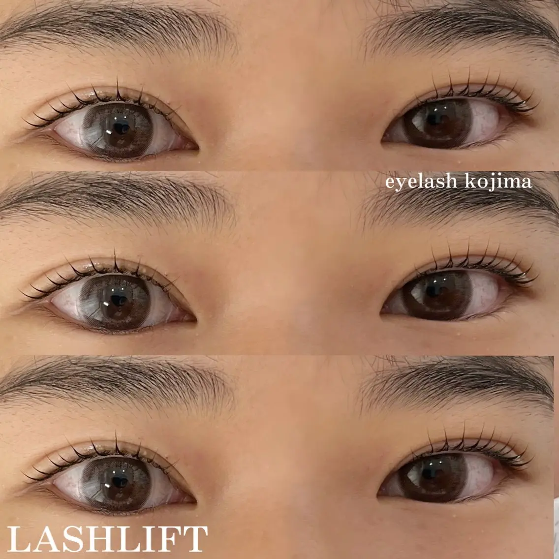 マツエク・マツパ パリジェンヌラッシュリフト 一重×まつ毛パーマ Trinity eyelashのマツエク・マツパデザイン