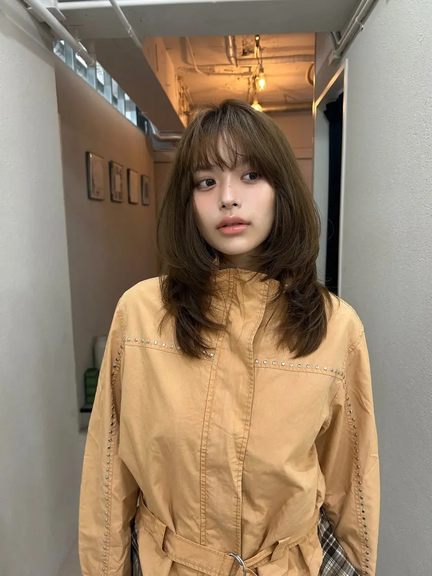 セミロング カラー 透明感カラー/ chisaのヘアスタイル