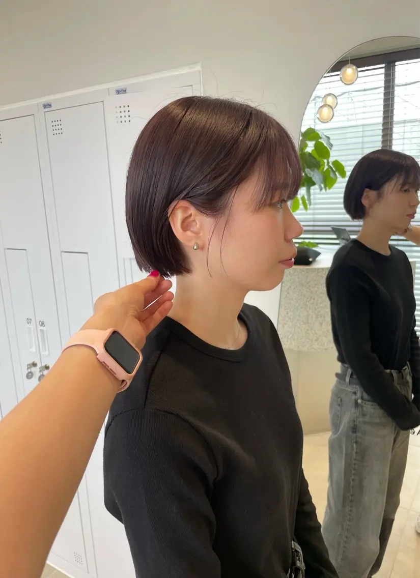ショート minatsu 東京の技術を京都でのヘアスタイル