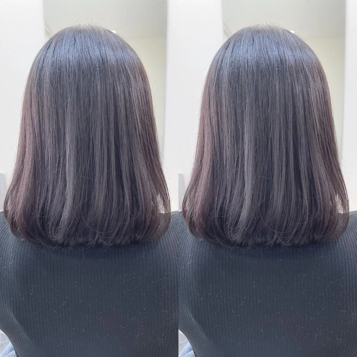 ミディアム ボブ カット ヘアカラー トリートメント H (エイチ) 烏丸御池店のヘアスタイル