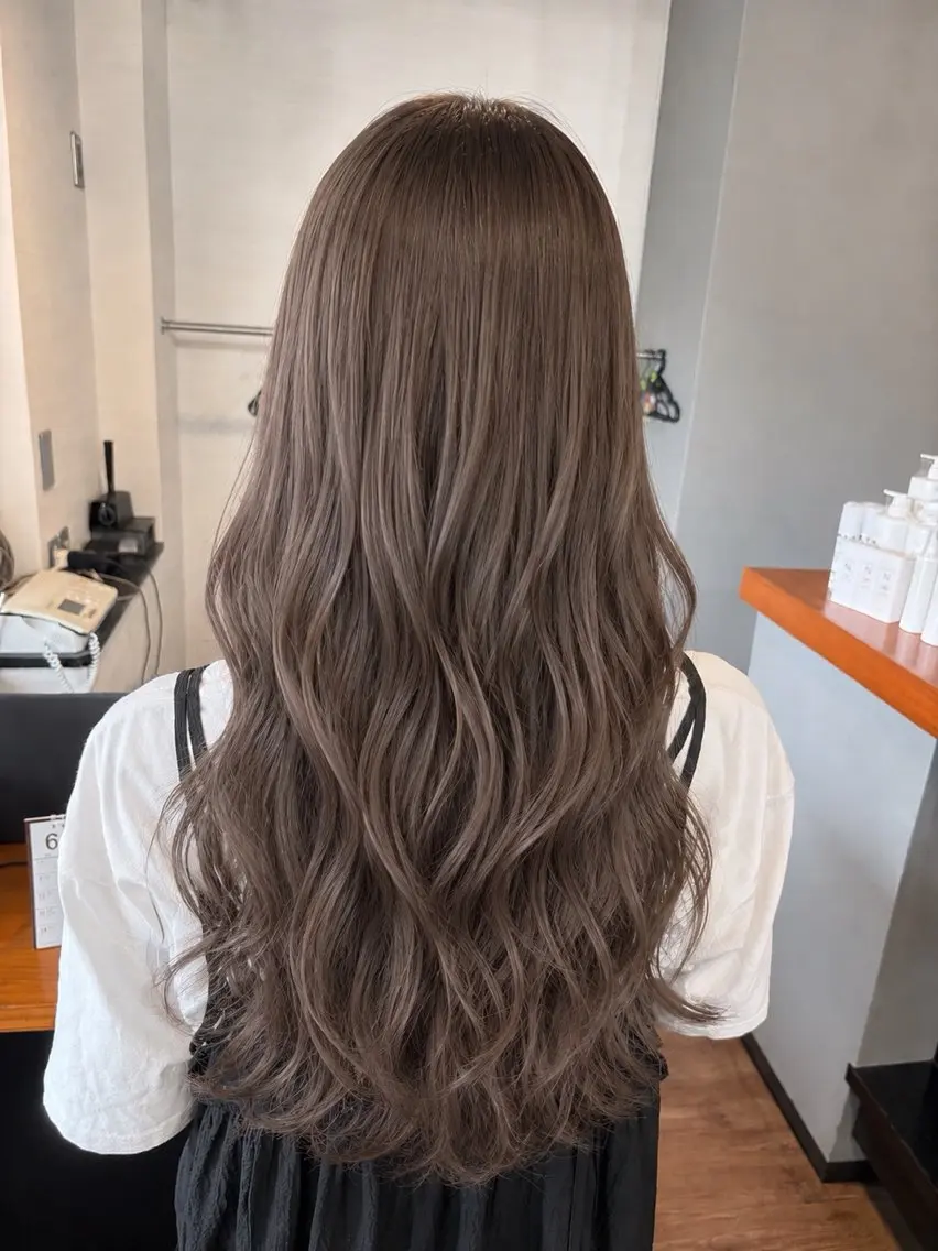 ロング カラー カット ヘアカラー トリートメント 野呂 隼人のヘアスタイル