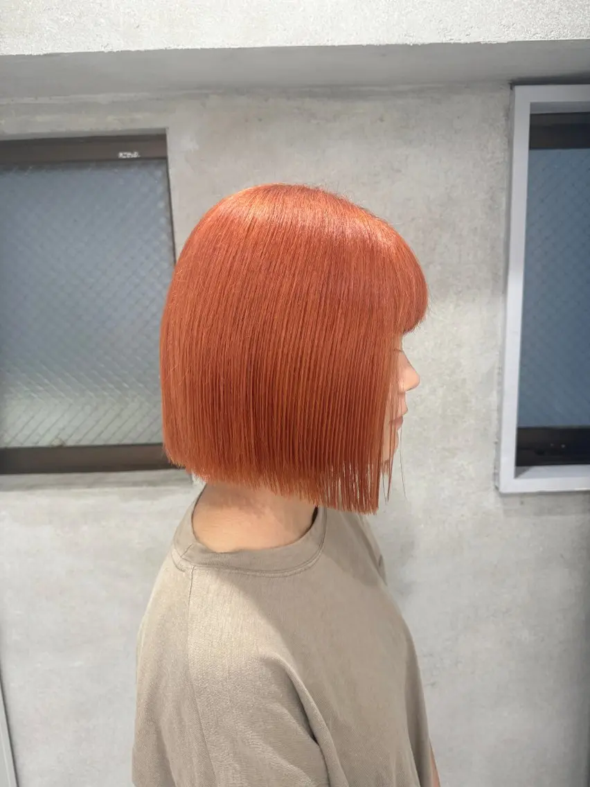 ミディアム カット ヘアカラー トリートメント Manami🖤 レイヤー×ハイトーンのヘアスタイル