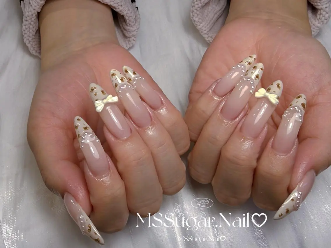 ネイル ハロウィン ロングネイル マグネットネイル スカルプネイル ネイルチップ MSSugar Nailのネイルデザイン