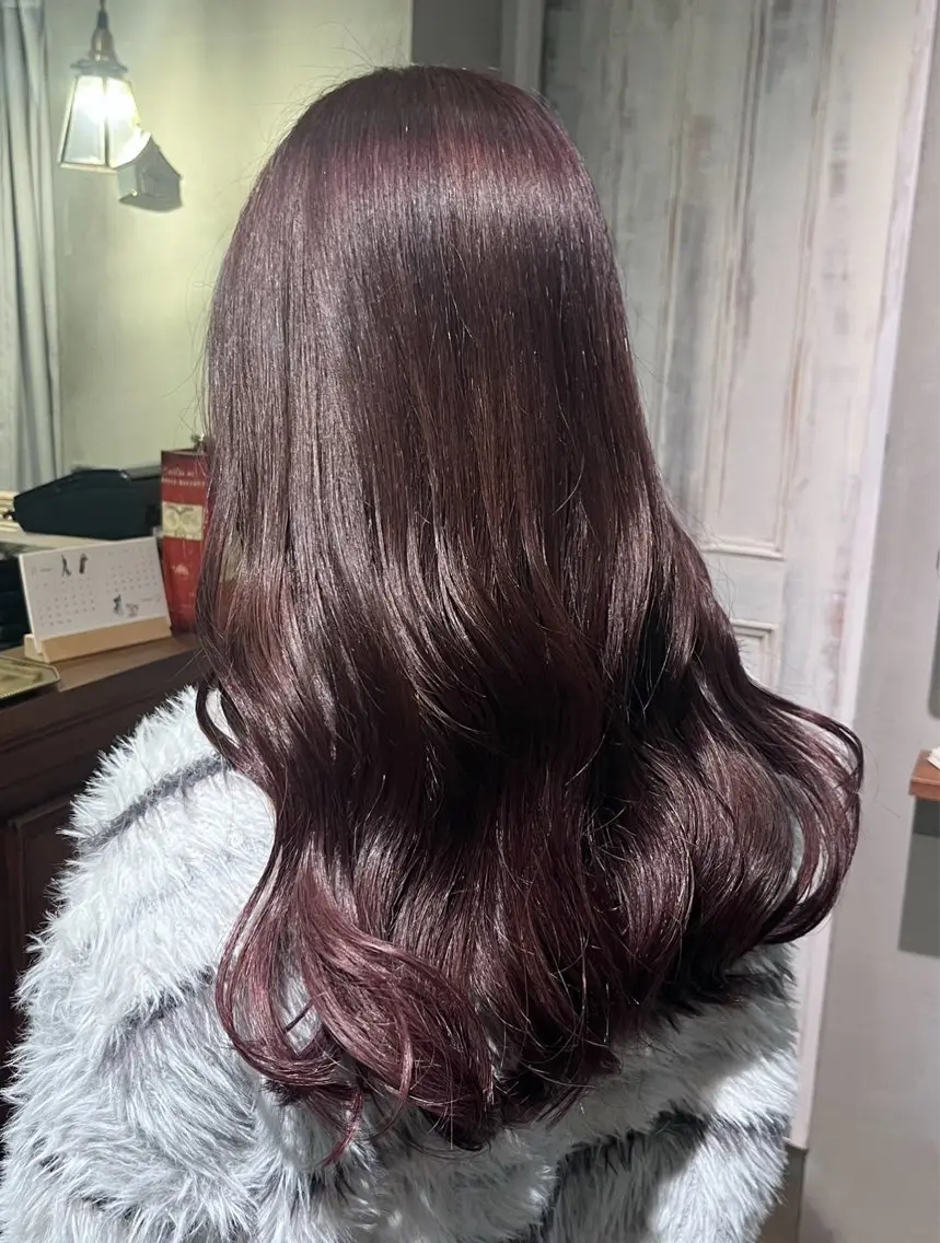 ロング カラー カット ヘアカラー トリートメント むらたねね🌻 艶髪🫧韓国ヘアのヘアスタイル