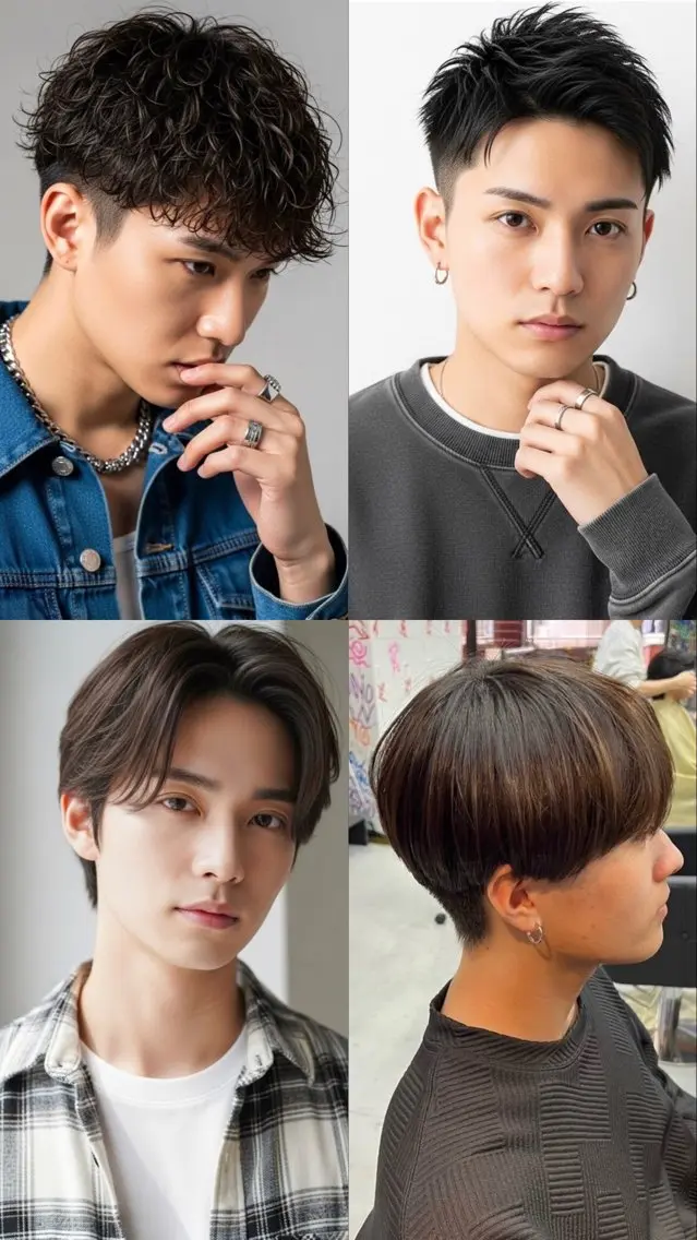 ショート パーマ メンズ 野宮 叶碧のヘアスタイル