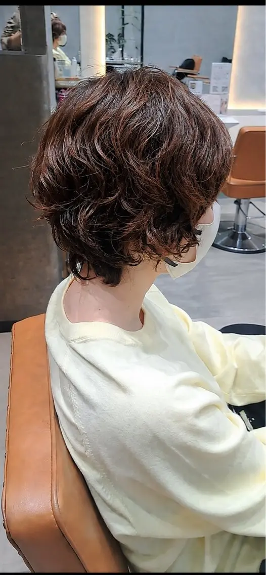 ショート パーマ ショートヘア ニュアンスパーマ カット パーマ 関口 知佳のヘアスタイル