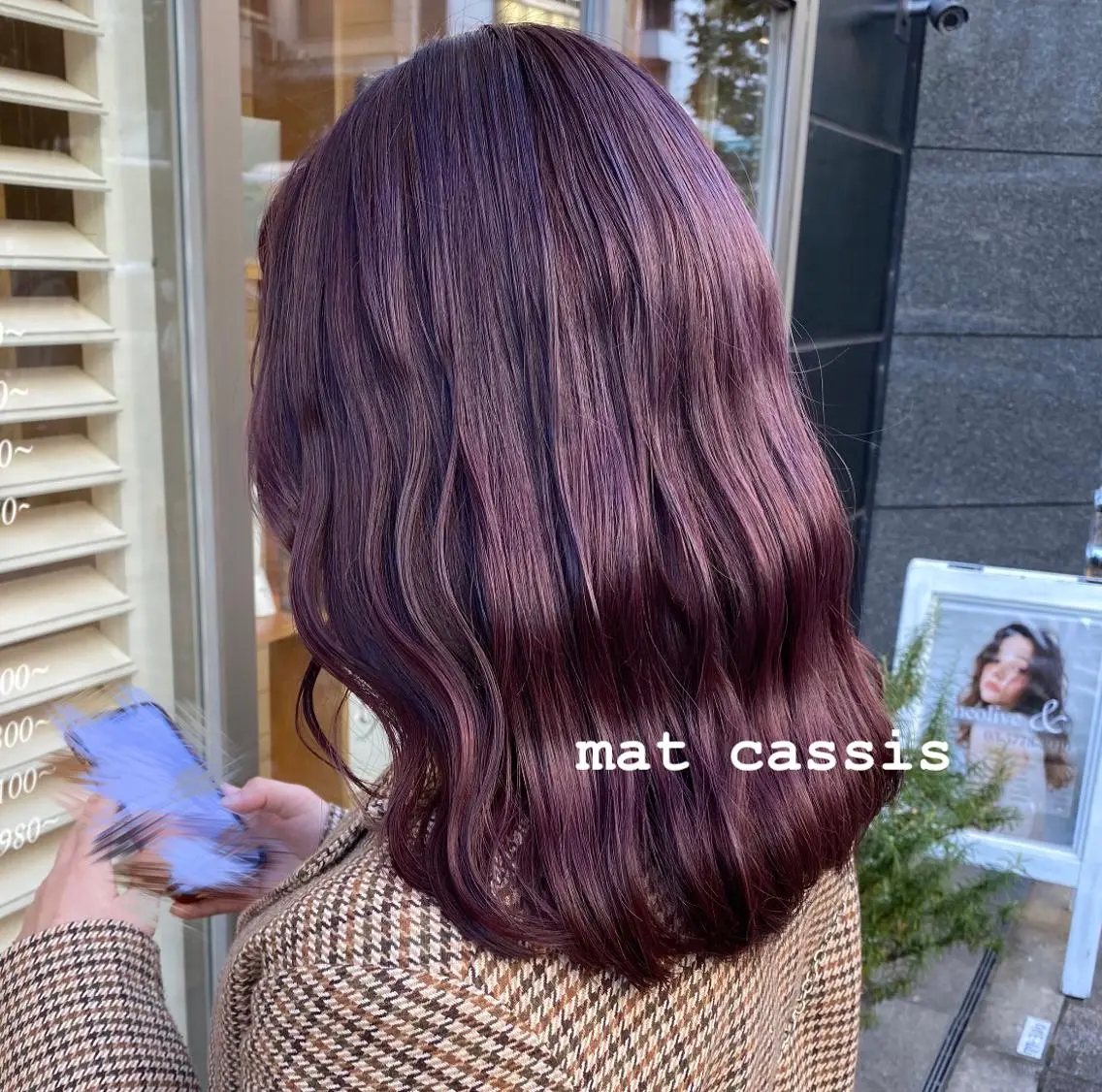 ミディアム カラー カシス ラベンダーカラー ツカハラ リリカ 👒柔らかカラー👒のヘアスタイル