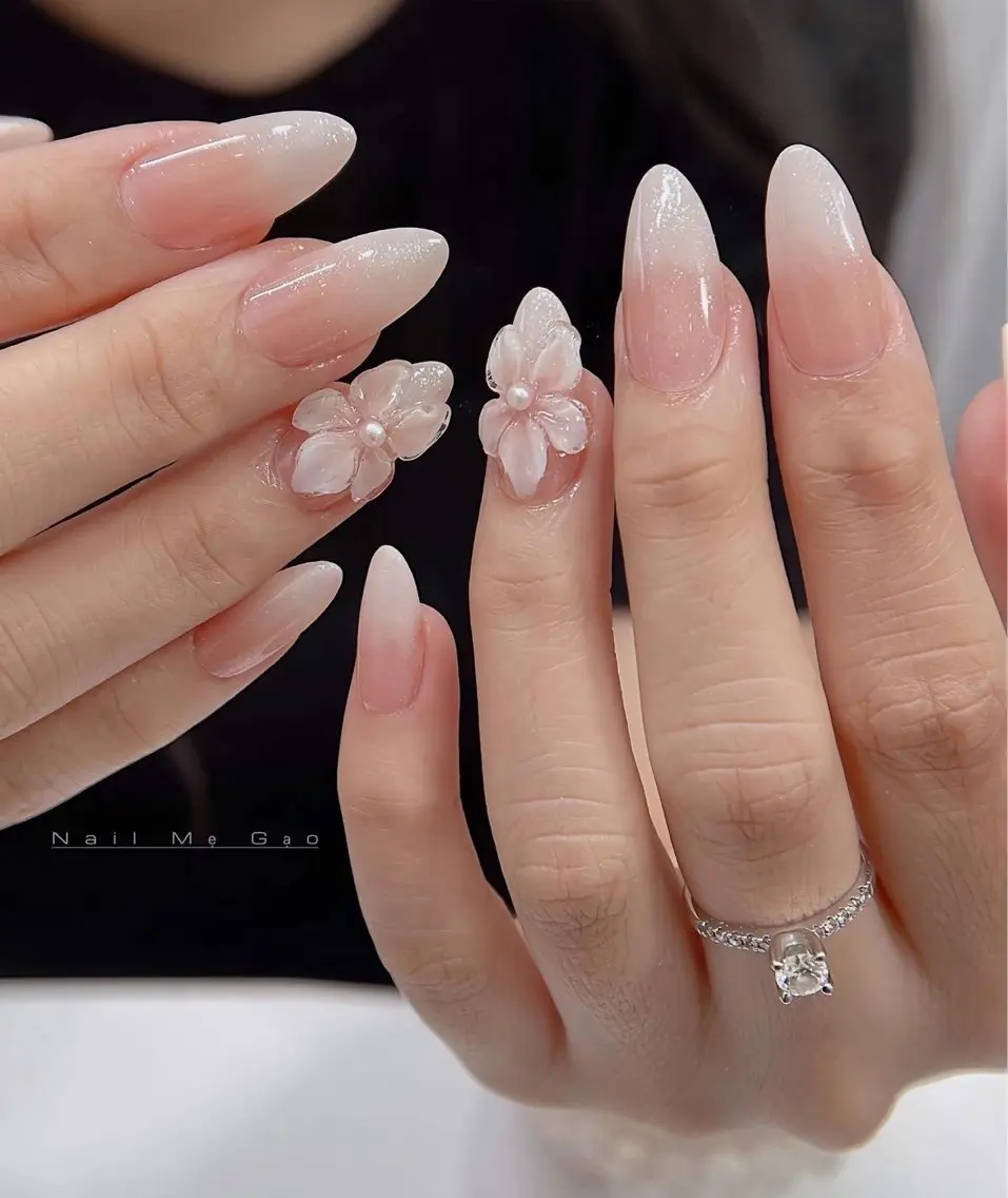 ネイル 長さ出し フレンチネイル グラデーション 韓国ネイル マグネットネイル ハンドネイル VB HEAVEN nailのネイルデザイン
