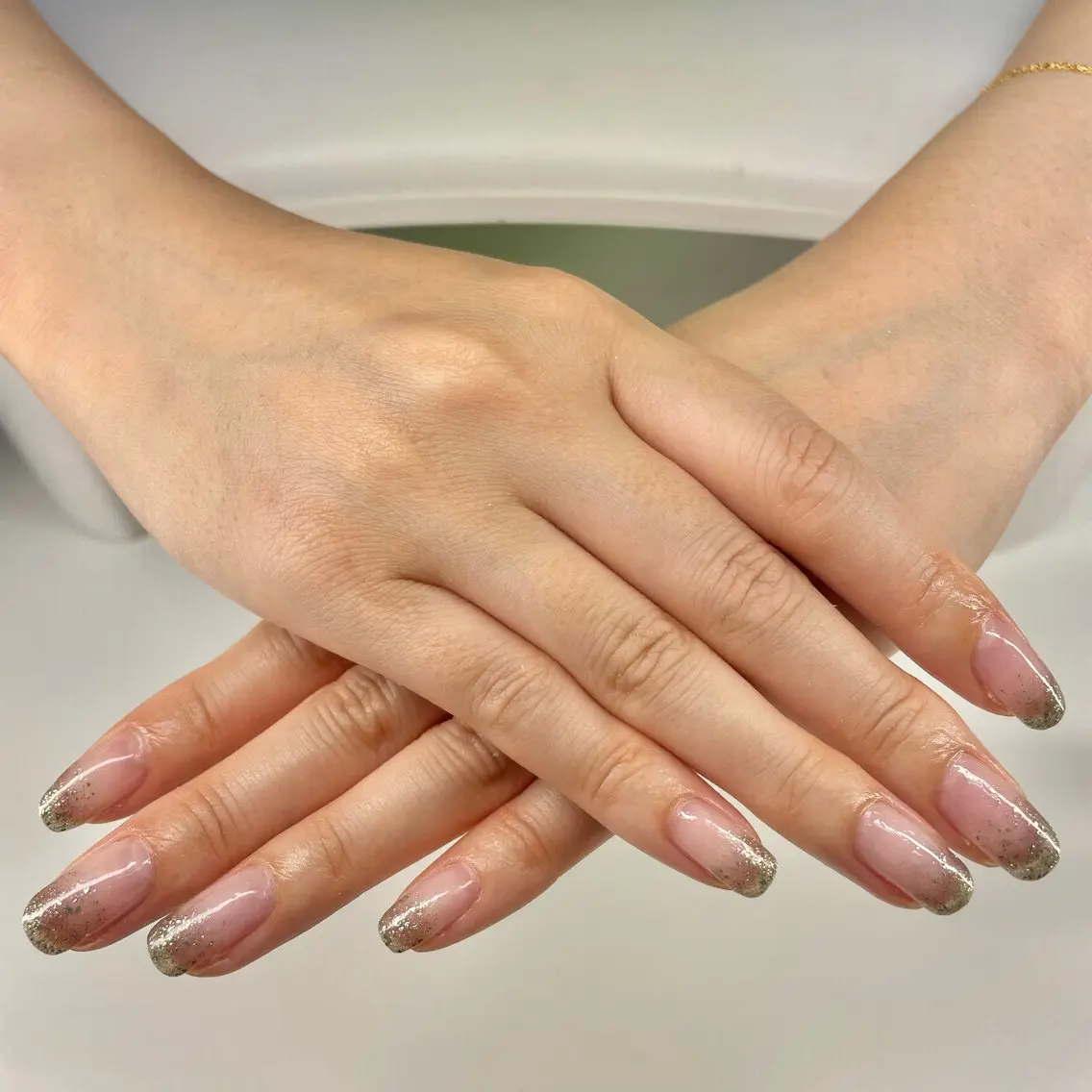 新規【HAND】ラメグラデーション、の写真