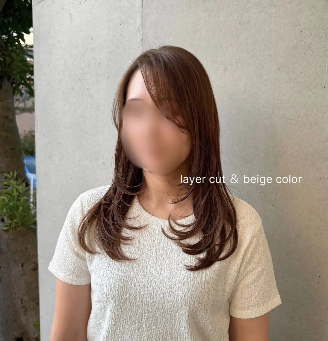 セミロング レイヤーカット レナ🧸‪🤎 アメリシュシュのヘアスタイル