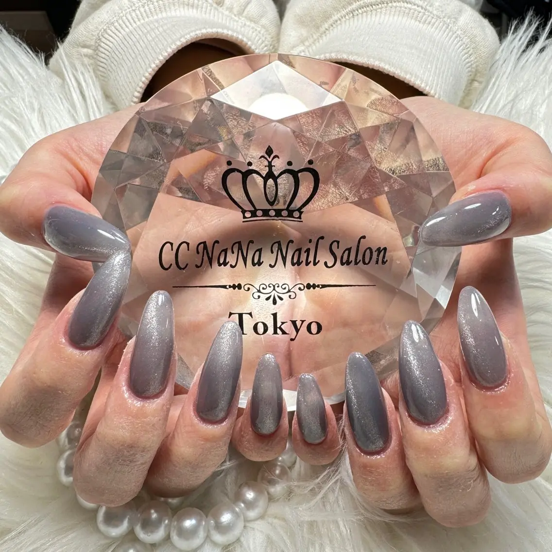 ネイル ハンドネイル 💎CC・NaNa 韓国風ネイル🌙Cのネイルデザイン
