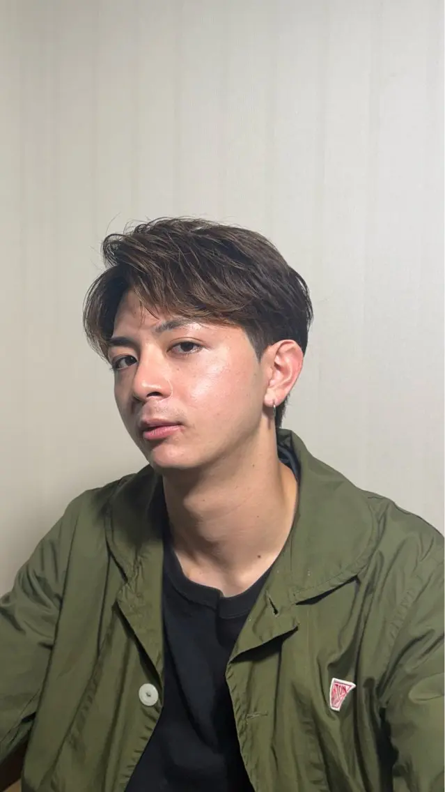 ショート カラー パーマ メンズ 直毛&癖毛特化🔥 有田波人のヘアスタイル