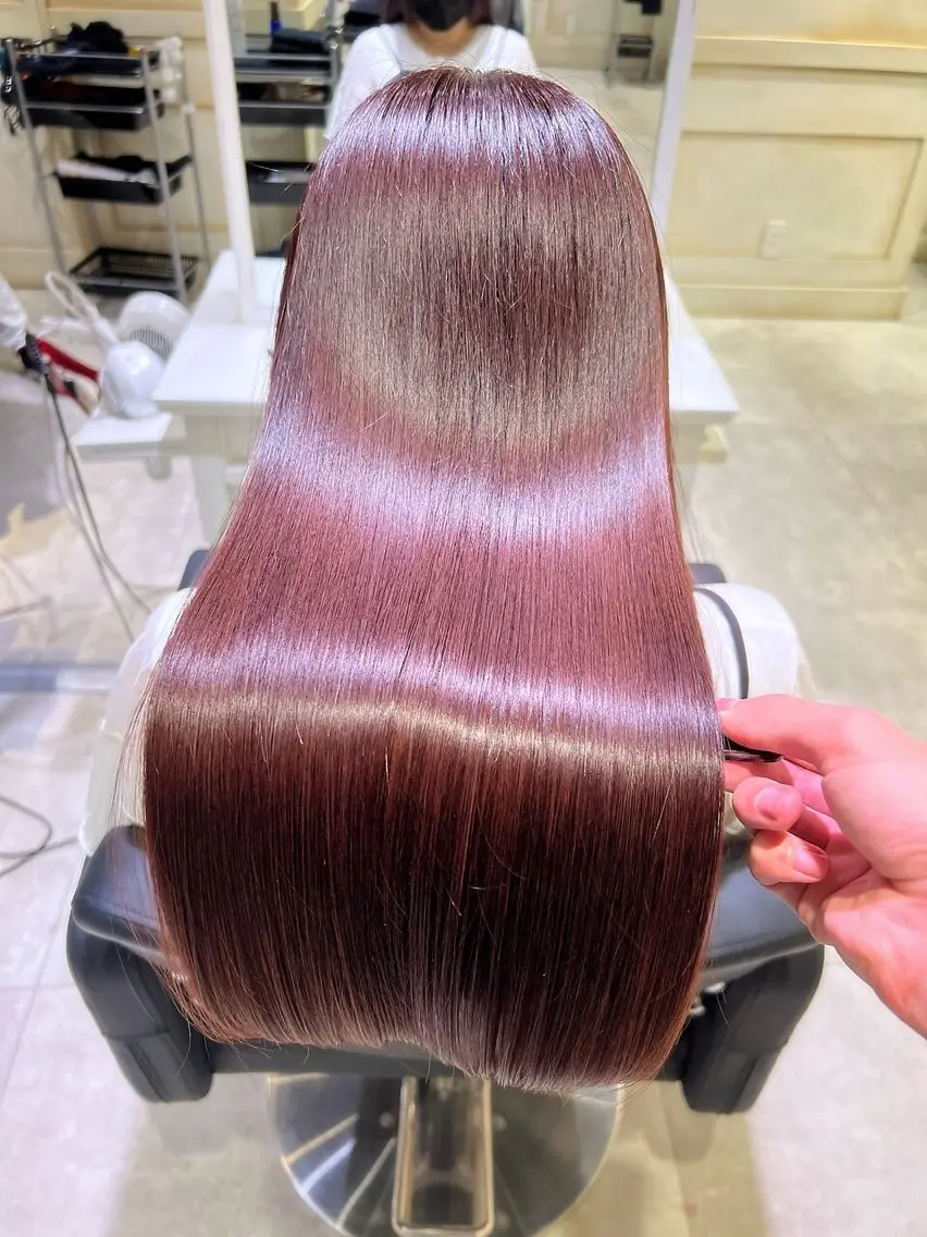 ロング 縮毛矯正 トリートメント 美髪矯正🫧艶髪特化 🫧関口太郎のヘアスタイル