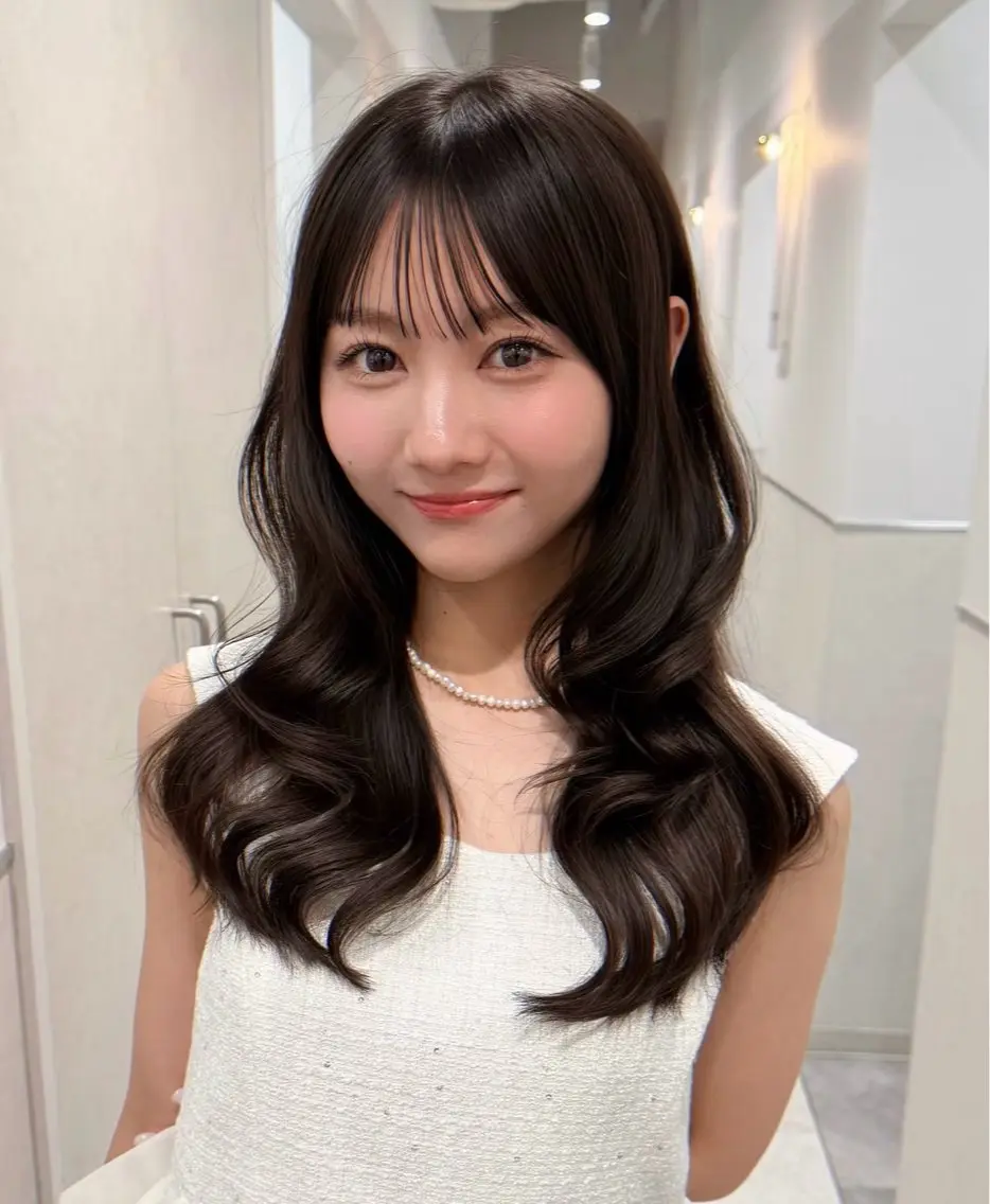 【カットモデル】セミロングレイヤー📷 ́͏̖-撮影ありの写真