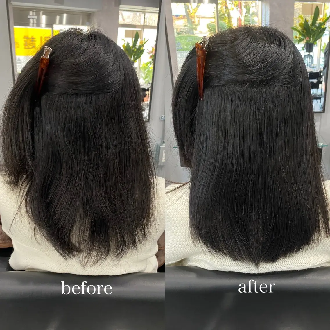 ミディアム カット 縮毛矯正 トリートメント 【髪質改善】加藤 崇徳のヘアスタイル
