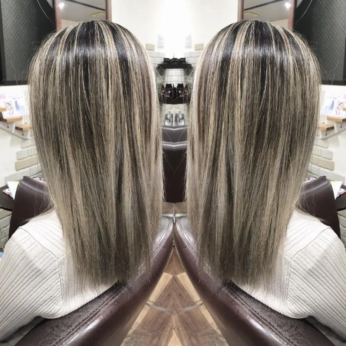 カラー ヘアカラー 林 バンフムのヘアスタイル