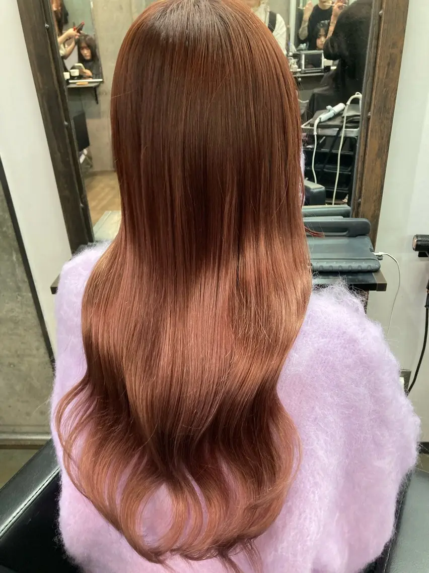 ロング ヘアカラー エクステ ✨最安値✨エクステ カラー🌼つきな🌼のヘアスタイル