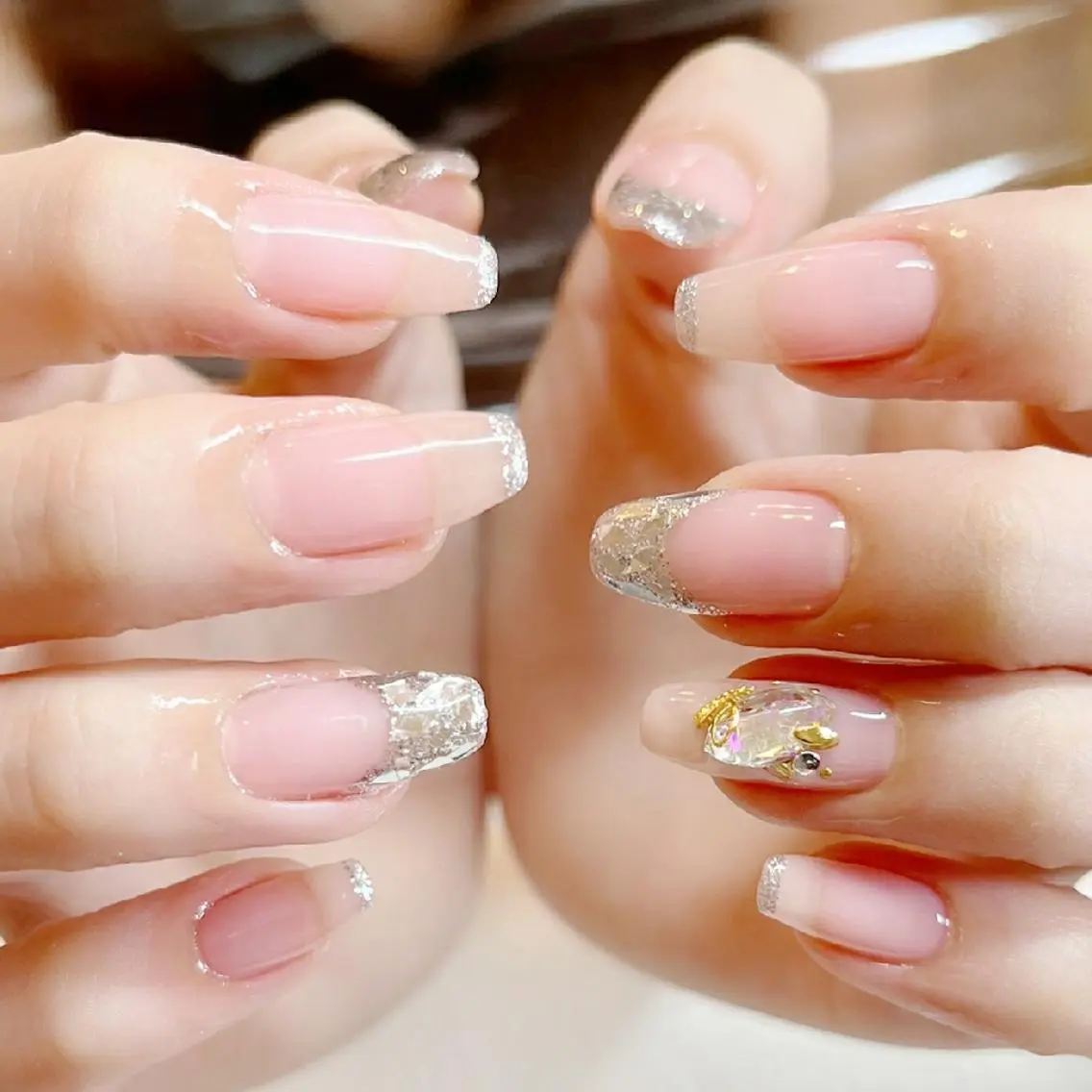 ネイル ラメ(グリッター) ハンドネイル Katayama Yokoのネイルデザイン