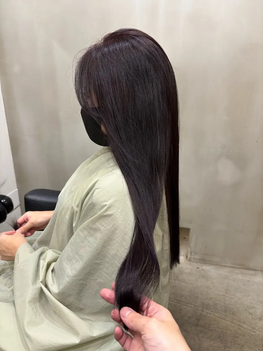 ロング カラー バイオレットカラー ヘアカラー 中園康 /カラー/ブリーチのヘアスタイル