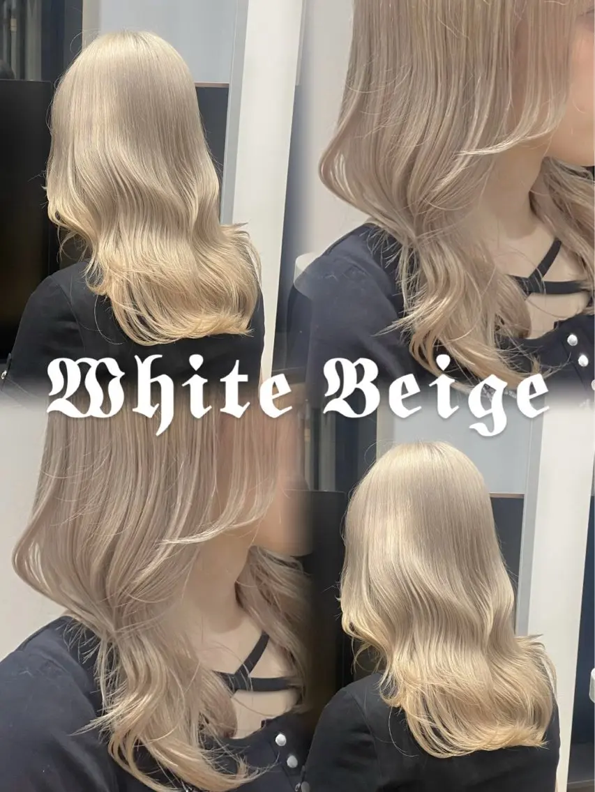 セミロング カラー ベージュカラー カット ヘアカラー 上品なダブルカラー✨ 藤江 広人のヘアスタイル