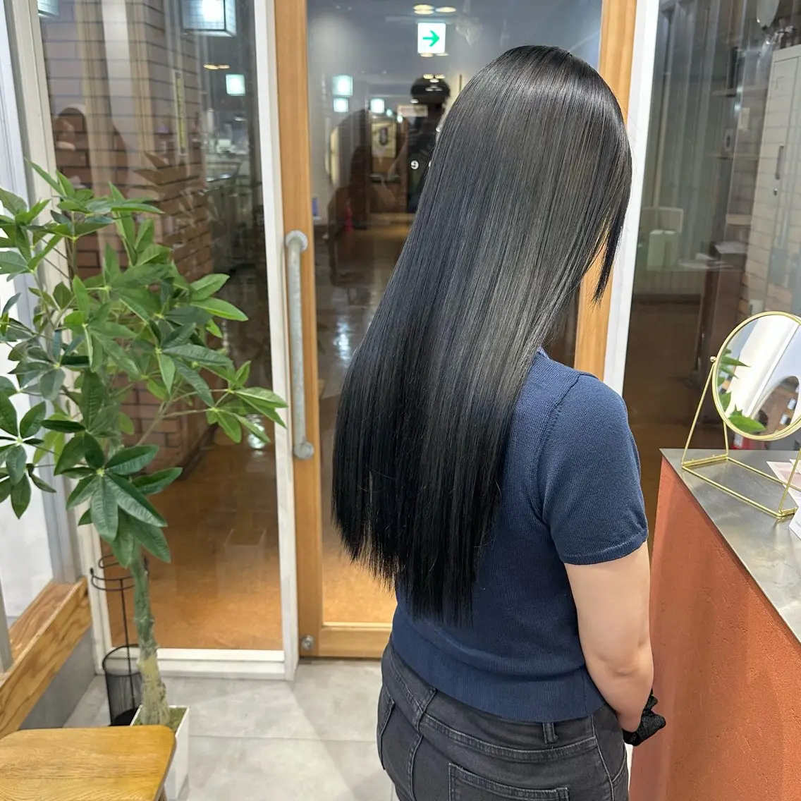 セミロング 髪質改善 縮毛矯正 トリートメント カット 縮毛矯正 リキ/髪質改善 /縮毛矯正🫧のヘアスタイル