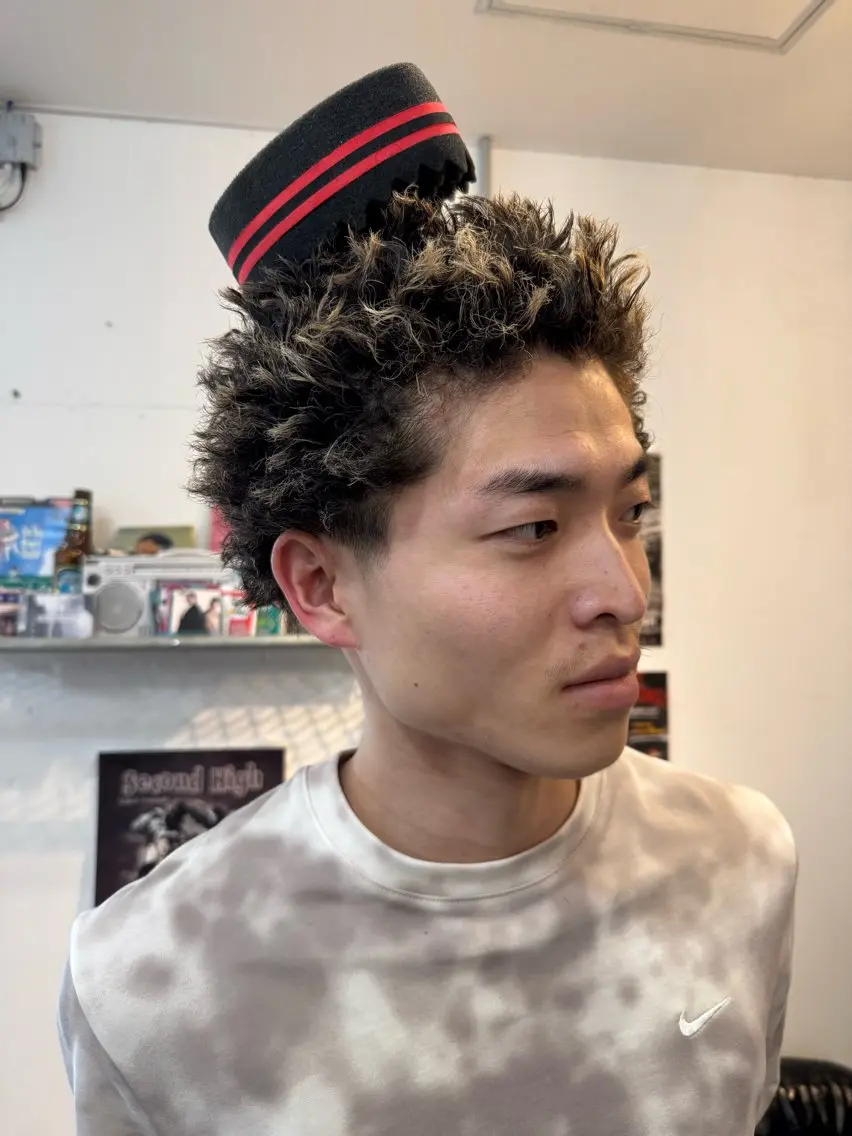 パーマ メンズ 堀 琉冴のヘアスタイル