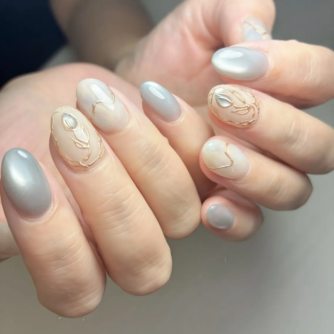 ネイル フットネイル 氷ネイル・うるうるネイル マグネットネイル メンズネイル ニュアンスネイル ハンドネイル nail salon anoneのネイルデザイン