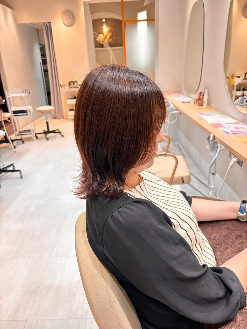 カラー ブラウンカラー 小林 琉花のヘアスタイル
