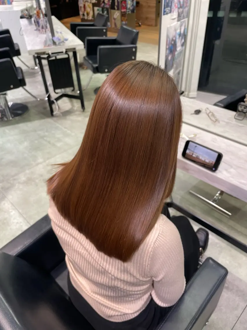 ロング トリートメント 💖推しカラー💖 オタク美容師✂ゆづきのヘアスタイル