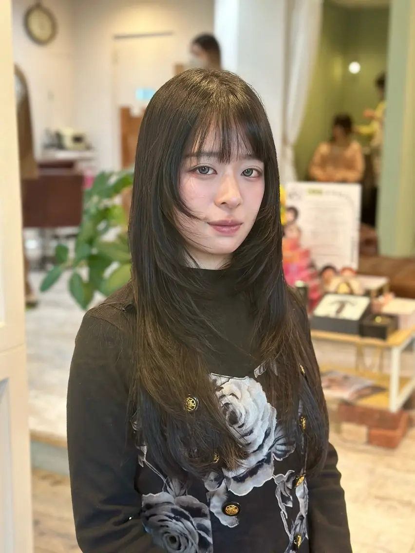 【モデル大募集中‼️】モデルカット(ミディアム、ロング)+ワンカラー(白髪染めも可)の写真