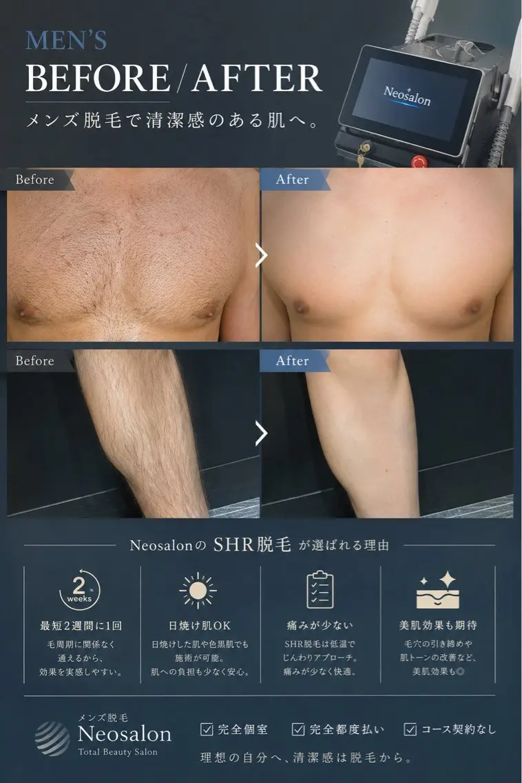 メンズ 脱毛 Neosalon ネオサロンのエステ・リラクイメージ