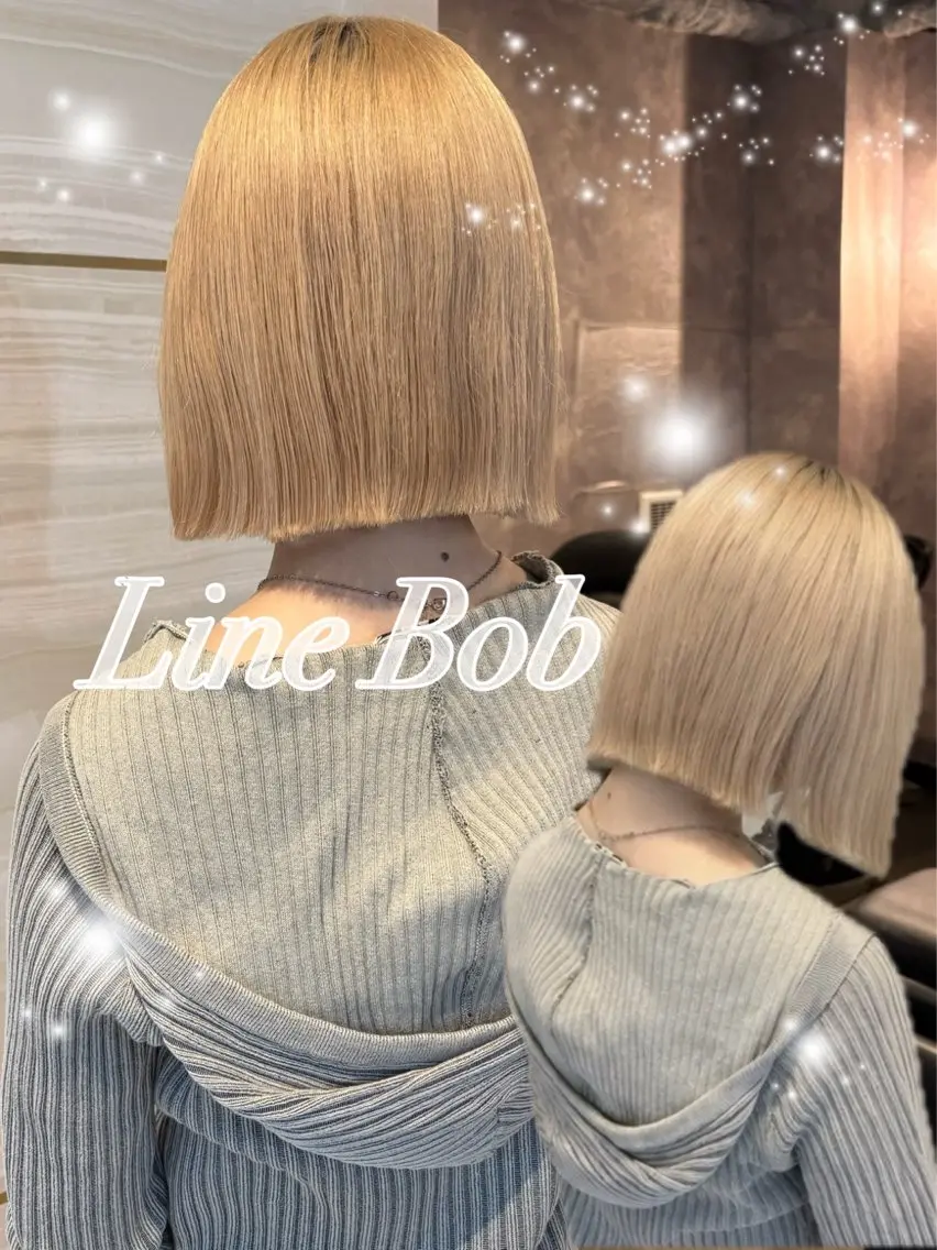 ショート ボブ カット 🩶ブリーチ／カット ／大宮／あやね⛓🩶のヘアスタイル