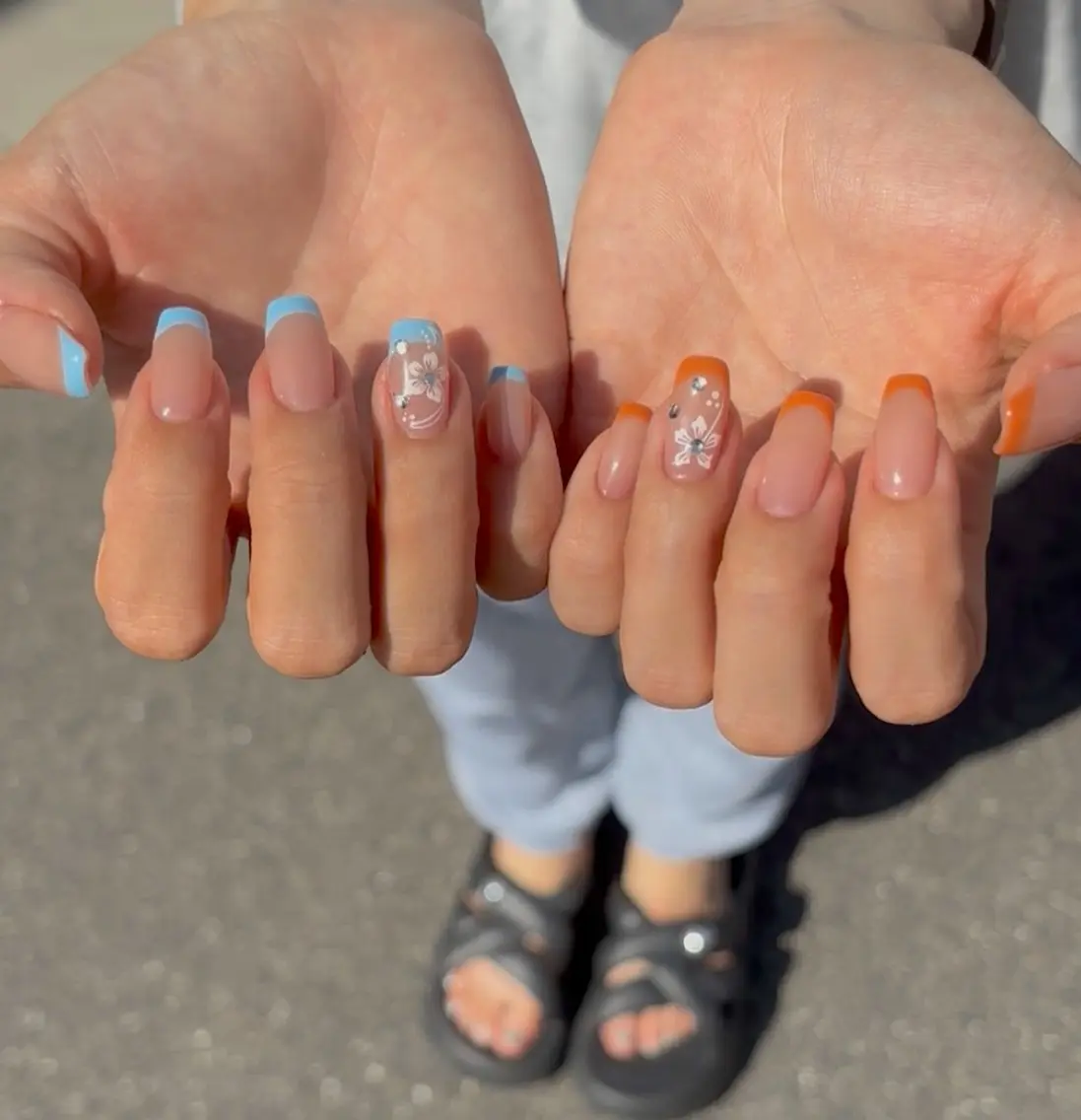 ネイル フレンチネイル 大東市ネイルサロン 【KYURA】きゅらのネイルデザイン