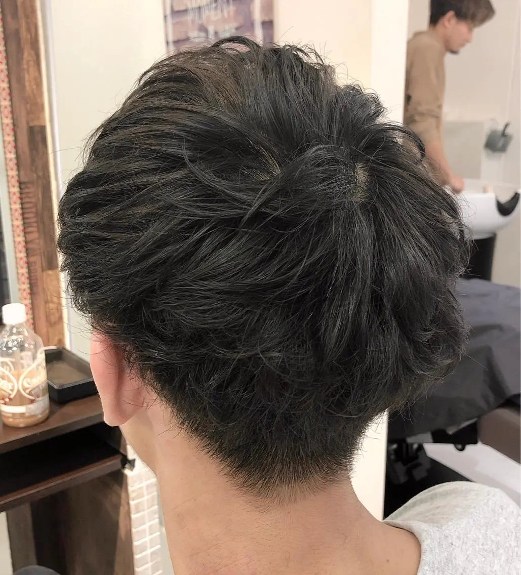 ショート カラー パーマ ヘアアレンジ メンズ メンズ似合わせ🪞 kotoriのヘアスタイル